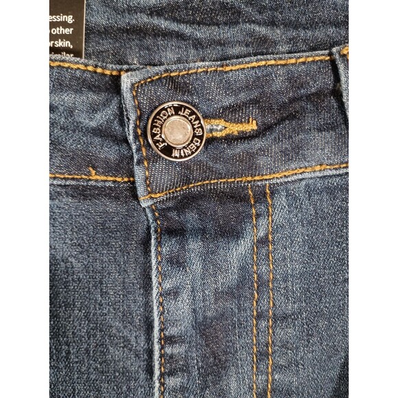 NWT Qazel Vorrlon Womens Dark Wash Skinny Distressed Blue Jeans Pockets Size 28 - Picture 8 of 9